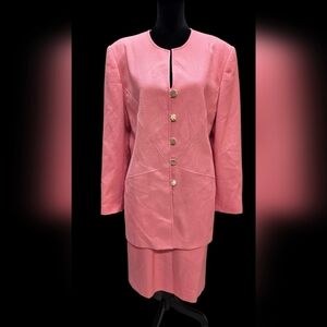 Jacqueline Ferrar Peach Suit Size 12